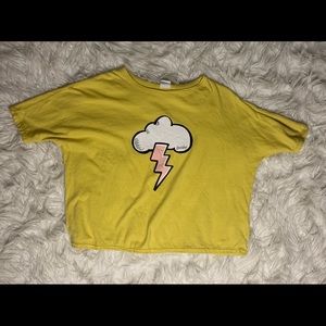 Thunder storm crop top for kids